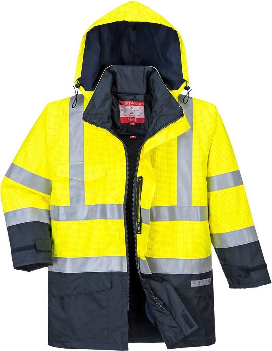 Bizweld Brandvertragende Winter Werkjas FR-AST Geel