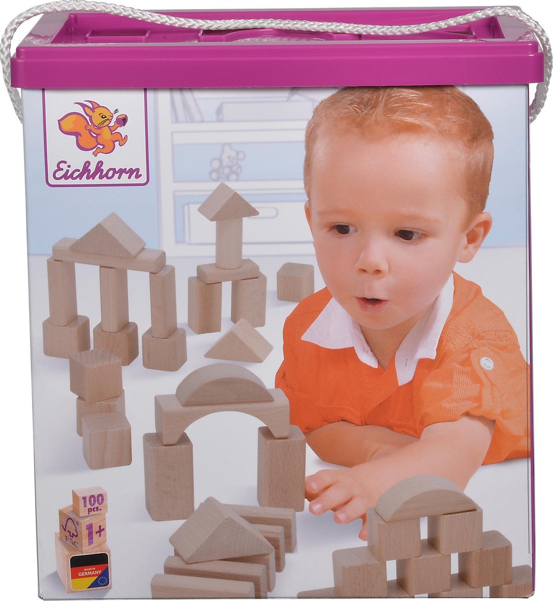 Eichhorn Natural Wooden Blocks — afbeelding 6