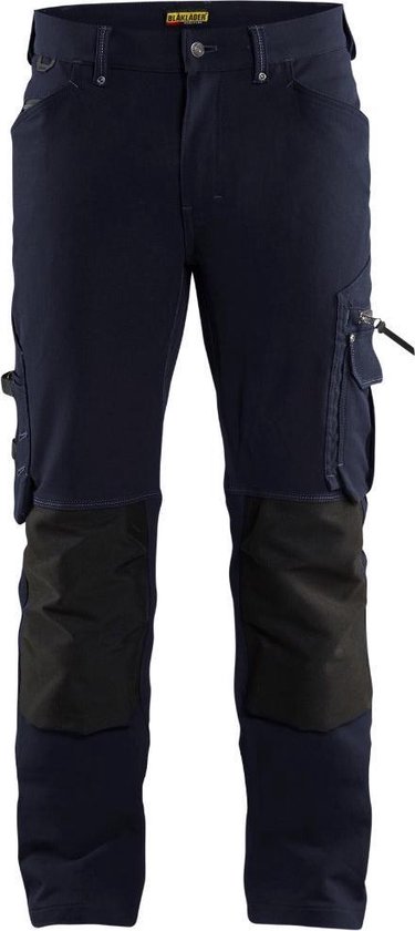 Blaklader 1989 Pantalon de Travail Stretch 4-way X1900 Bleu Foncé/ Zwart