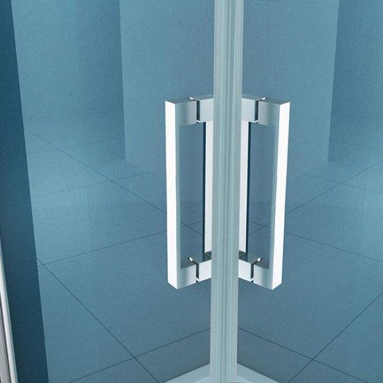 Diamond Line Douchecabine 90x90x200 Vierkant Chroom Dubbele
