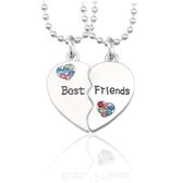 WiseGoods - Best Friends Ketting - Vriendschapsketting - Beste Vrienden Ketting - Best Friends Forever - BFF - Sieraden - 2 stuks