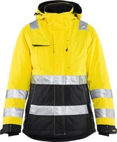 Blåkläder 4872-1987 Dames Winterjas High Vis Geel/Zwart maat XS