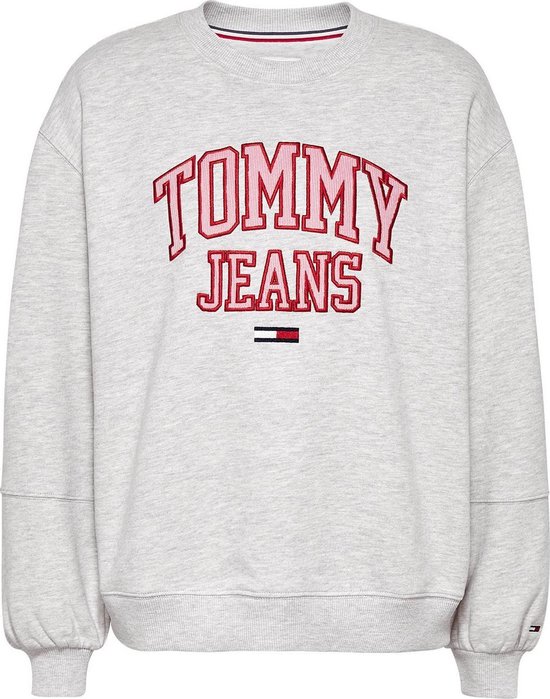Tommy Hilfiger - Dames Sweaters Big Logo Sweat - Blauw - Maat M | bol.com