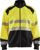 Blaklader Sweatshirt hele rits High Vis 3558-2528 - High Vis Geel/Zwart - L