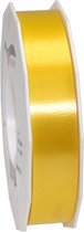 1x XL Hobby/decoratie gele satijnen sierlinten 2,5 cm/25 mm x 91 meter- Luxe kwaliteit - Cadeaulint satijnlint/ribbon