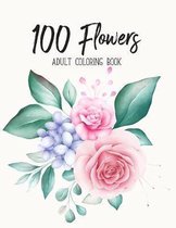 100 Flowers Coloring Book