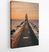 Lighthouse during golden hour  - Modern Art Canvas - Vertical - 1535162 - 80*60 Vertical