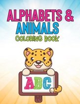 Alphabets & Animals Coloring Book