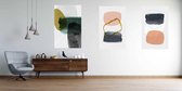 Set of creative minimalist hand painted illustrations for wall decoration, postcard or brochure cover design. Vector EPS10. - Modern Art Canvas  - Vertical - 1564896343 - 115*75 Vertical