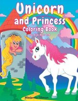 Unicorn and Princess Coloring Book For Kids Ages 4-8