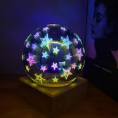Apeirom Full of Stars 18cm Lichtbol - Sfeervol - Multi-colour - Stars - LED - USB - Nachtlamp