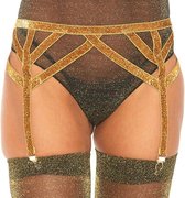 Stockings Jarratelkousen Jarratelgordel Panty Dames Sexy Ondergoed - Goud - Leg Avenue®