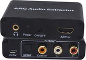 NÖRDIC SGM-146 HDMI ARC naar RCA SPDIF, Toslink Coaxiale en stereo, HDMI ARC Converter DAC