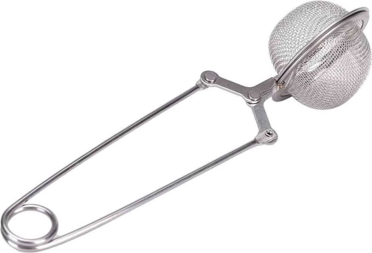Thee Ei – Theefilter – Losse Theezeef – Kruidenbol – Zeef – Tang - Theezeef - Kruidenbuiltje – Infuser – Thee ei – Tea – Theemannetje – Zilver – Thee-ei - Thee Infuser Tang