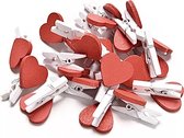Knijpertjes met Hartje, valentijn Liefde 10 stuks