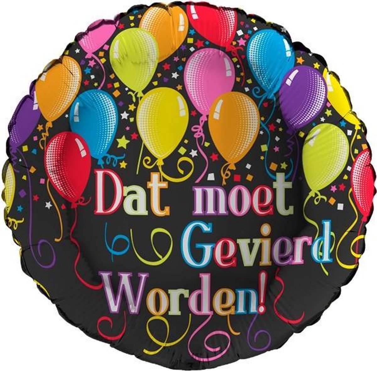 Folieballon 'Dat moet gevierd worden!' glitter holografisch | Verjaardag