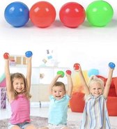 4x Sticky Wall Balls - Fidget Toys - Stress Verminderend - Gezien op Tiktok - Klevende Plafond Bal - Globbles - Q-time