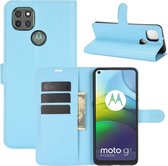 Book Case - Motorola Moto G9 Power Hoesje - Lichtblauw