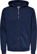 ONLY & SONS ONSCERES LIFE ZIP THR. HOODIE SWEAT NOOS Heren Trui - Maat S