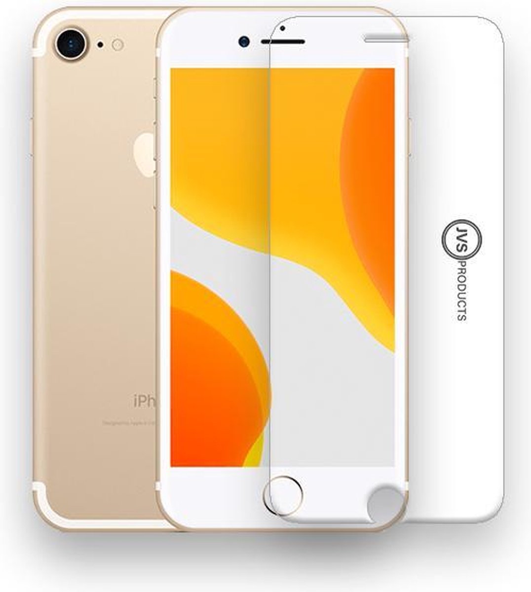 Screenprotector geschikt voor iPhone 7 - Tempered Glass - Beschermglas - Glas - Transparant