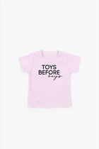 Toys before boys T-shirt Lilac – maat 80