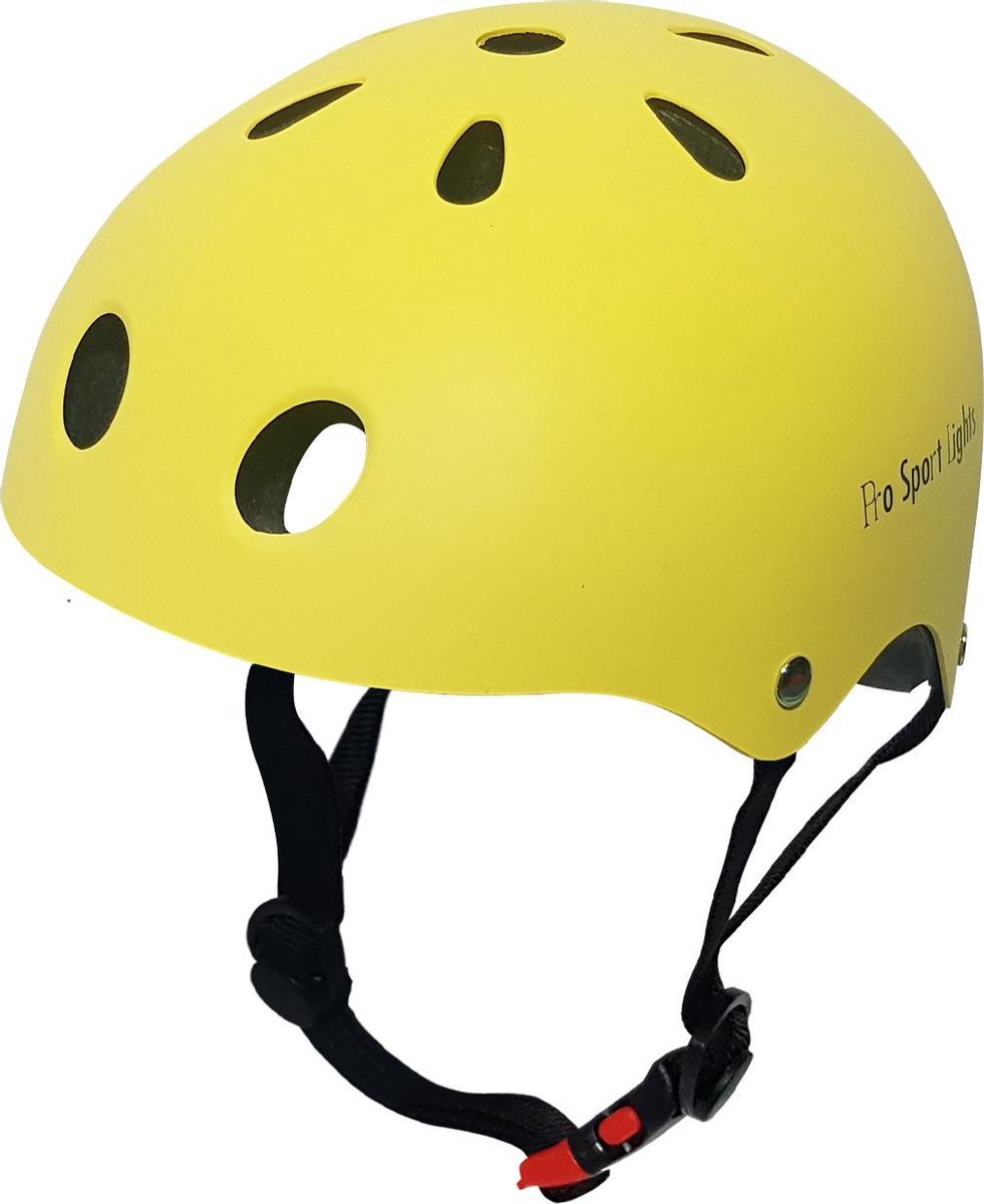 morgen Rusteloosheid bijgeloof Kinderfietshelm Geel - 53-60 cm Medium Skate helm kinderhelm | bol.com