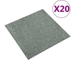 vidaXL - Tapijttegels - 20 - st - 5 - m² - 50x50 - cm - groen