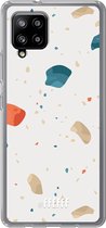 6F hoesje - geschikt voor Samsung Galaxy A42 -  Transparant TPU Case - Terrazzo N°3 #ffffff