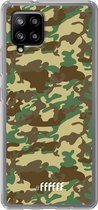 6F hoesje - geschikt voor Samsung Galaxy A42 -  Transparant TPU Case - Jungle Camouflage #ffffff