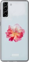6F hoesje - geschikt voor Samsung Galaxy S21 -  Transparant TPU Case - Rouge Floweret #ffffff