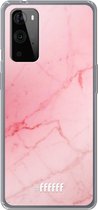 6F hoesje - geschikt voor OnePlus 9 Pro -  Transparant TPU Case - Coral Marble #ffffff