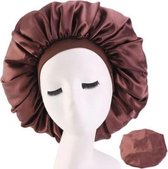 FRESHCOUPES - Silky Bonnet - Donkerbruin - Geschikt voor optimale bescherming van jouw haren