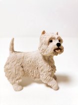 Hond - Country Artist - Wit - West highland terrier- 7cm