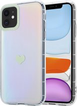 ShieldCase geschikt voor Apple iPhone 11 hoesje met groen hartje