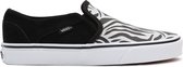 Vans WM Asher Dames Sneakers - Metallic Zebra Black/White - Maat 36