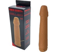 Power Escort - Drill-Boy - Remote Control - Multiple Vibrations - Beige - 20cm - BR241