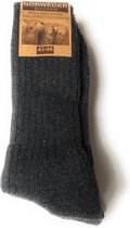 Noorse Sokken - Premium De Luxe - Maat 43-46 - 3 paar - Antraciet - Warme Huissokken - Werksokken - Wintersokken - Wollen Sokken - 43-46 - 3-pack