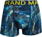 Heren boxershorts Grandman katoen met bamboe 3 pack blauw XXL