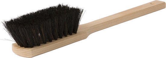 Novaliv 10 stuks kunstborstels handveger houten bezem zachte borstelharen zwart - kastbezem camping handveger auto bezemborstel - ideale garde auto hand borstel handbezem hout veegplaatbezem