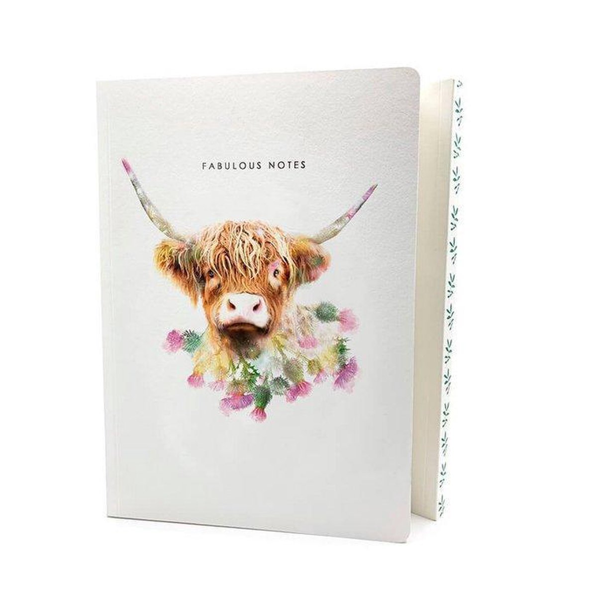 Luxury Highland Cow Notebook - Bullet journal - Dagboek - A5 – Gelineerd – Koe - Lola design