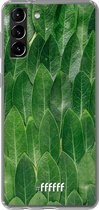 6F hoesje - geschikt voor Samsung Galaxy S21 -  Transparant TPU Case - Green Scales #ffffff