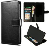 Samsung Galaxy A20S Hoesje - Portemonnee Book Case - Kaarthouder & Magneetlipje - Zwart
