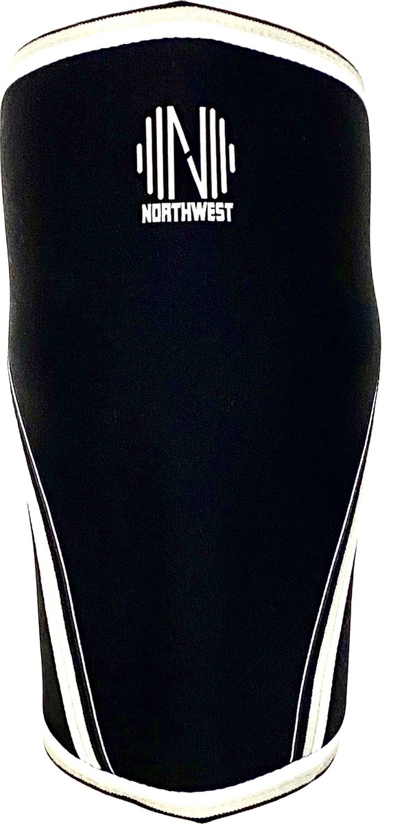 Northwest Knee Sleeves | Neopreen | Powerlifting | Crossfit | 7 mm | Zwart| PAAR | XL