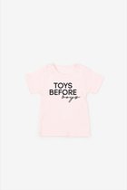 Toys before boys T-shirt Pink – maat 56