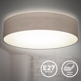 B.K.Licht - Decoratieve Plafondlamp - Ø48cm - kantoorlamp - taupe - ronde - voor binnen - LED plafonniére - 4.000K - 1.800Lm - 20W
