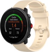 Siliconen Smartwatch bandje - Geschikt voor  Polar Vantage M siliconen bandje - beige - Horlogeband / Polsband / Armband