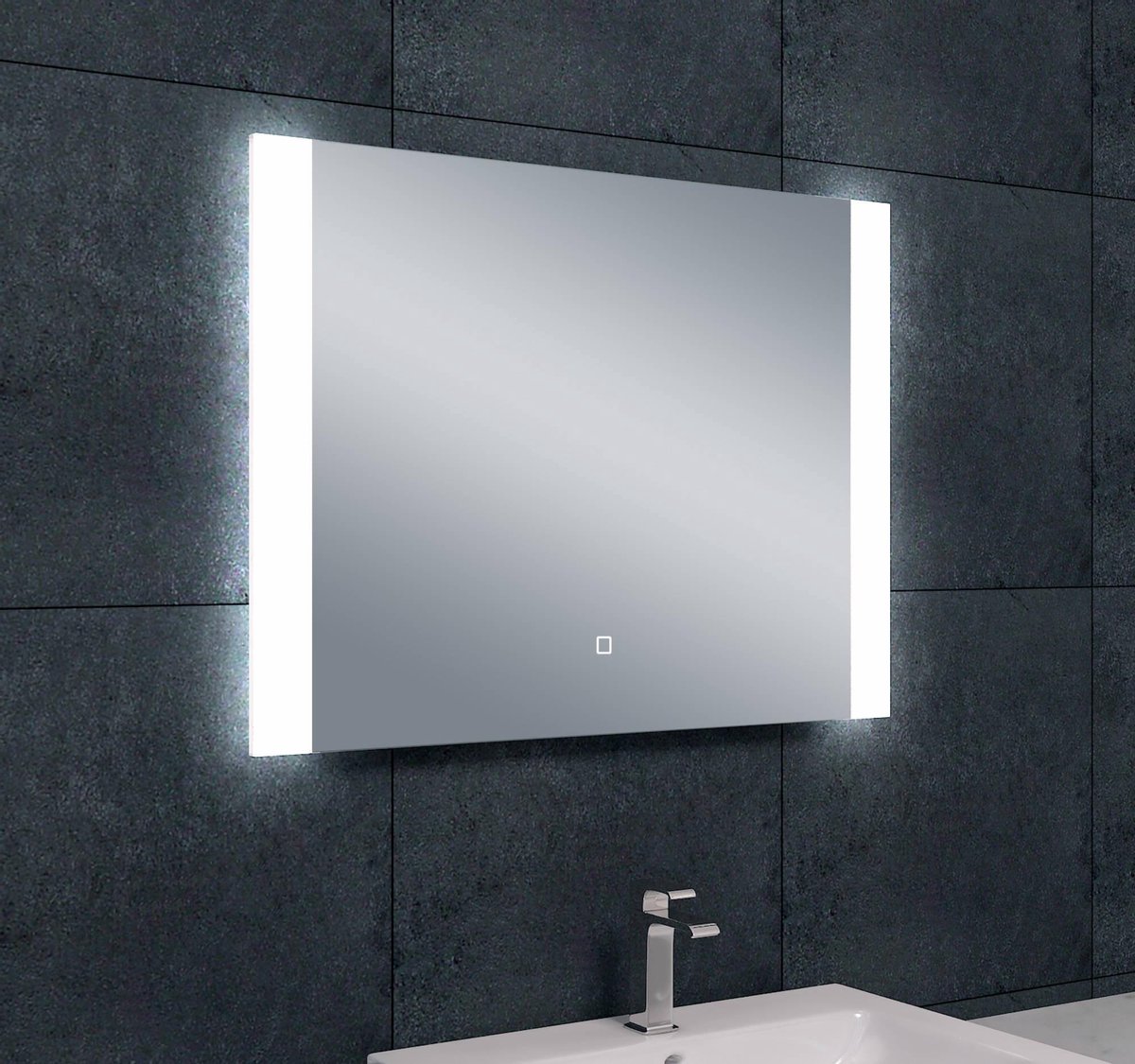 Saqu Brillante Spiegel met LED 80x60 cm