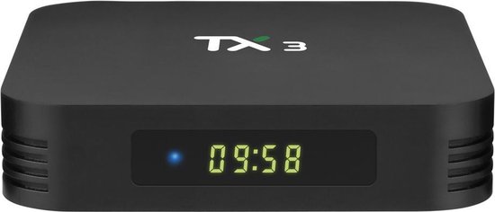 TX3 Tv box 2/16 GB Android 9.0 - Met Kodi, Netflix en Playstore- 8K en 4K decoder - Merkloos