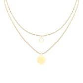 Ketting Double Goudkleurig Stainless Steel