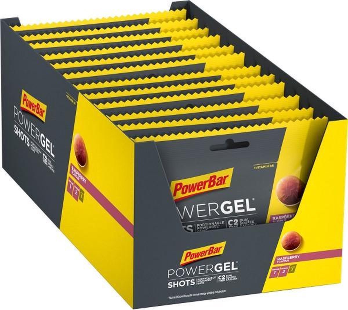 Goedkoopste Powerbar Energiegels | Powergel Shots | Raspberry 24x60g